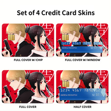 Load image into Gallery viewer, Kaguya and Miyuki Credit Card Skins (4-in-1 Pack)