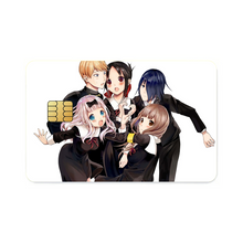 Load image into Gallery viewer, Kaguya-sama: Love is War Kaguya Shinomiya, Chika Fujiwara, Miyuki Shirogane Credit Card Skins (4-in-1 Pack)