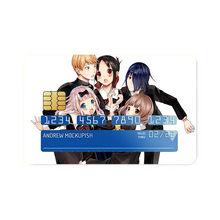 Load image into Gallery viewer, Kaguya-sama: Love is War Kaguya Shinomiya, Chika Fujiwara, Miyuki Shirogane Credit Card Skins (4-in-1 Pack)