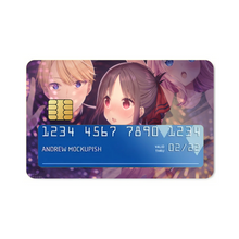 Load image into Gallery viewer, Kaguya-sama: Love is War Kaguya Shinomiya, Chika Fujiwara, Miyuki Shirogane Credit Card Skins (4-in-1 Pack)