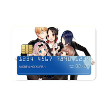 Load image into Gallery viewer, Kaguya-sama: Love is War Kaguya Shinomiya, Chika Fujiwara, Miyuki Shirogane Credit Card Skins (4-in-1 Pack)