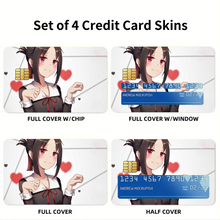 Load image into Gallery viewer, Kaguya Shinomiya Credit Card Skins (4-in-1 Pack)