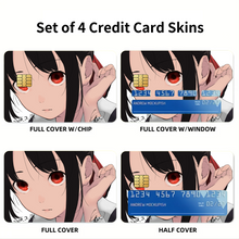 Load image into Gallery viewer, Kaguya Shinomiya Credit Card Skins (4-in-1 Pack)