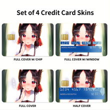 Load image into Gallery viewer, Kaguya Shinomiya Credit Card Skins (4-in-1 Pack)
