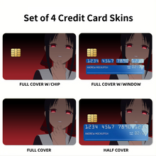 Load image into Gallery viewer, Kaguya Shinomiya Credit Card Skins (4-in-1 Pack)