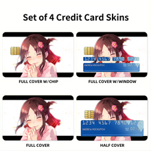 Load image into Gallery viewer, Kaguya Shinomiya Credit Card Skins (4-in-1 Pack)