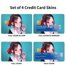 Load image into Gallery viewer, Kaguya Shinomiya Credit Card Skins (4-in-1 Pack)