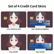 Load image into Gallery viewer, Kaguya Shinomiya Credit Card Skins (4-in-1 Pack)