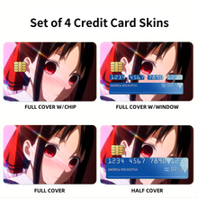 Load image into Gallery viewer, Kaguya Shinomiya Credit Card Skins (4-in-1 Pack)