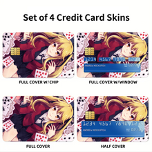 Load image into Gallery viewer, Kakegurui Credit Card Skins (4-in-1 Pack)