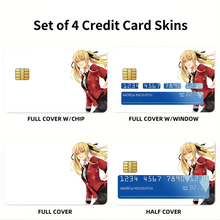 Load image into Gallery viewer, Kakegurui Credit Card Skins (4-in-1 Pack)