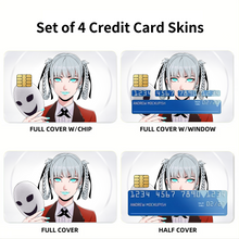 Load image into Gallery viewer, Kakegurui Kirari Momobami Credit Card Skins (4-in-1 Pack)