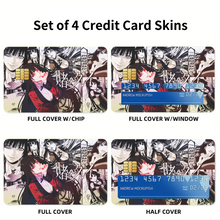 Load image into Gallery viewer, Kakegurui Yumeko Jabami Credit Card Skins (4-in-1 Pack)