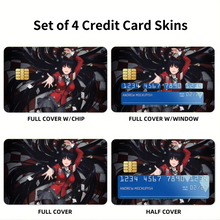 Load image into Gallery viewer, Kakegurui Yumeko Jabami Credit Card Skins (4-in-1 Pack)