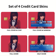 Load image into Gallery viewer, Kakegurui Yumeko Jabami Credit Card Skins (4-in-1 Pack)