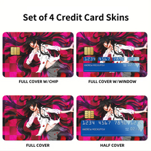 Load image into Gallery viewer, Kakegurui Yumeko Jabami Credit Card Skins (4-in-1 Pack)