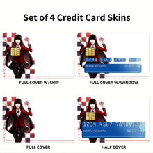 Load image into Gallery viewer, Kakegurui Yumeko Jabami Credit Card Skins (4-in-1 Pack)