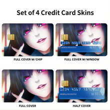 Load image into Gallery viewer, Kakegurui Yumeko Jabami Credit Card Skins (4-in-1 Pack)