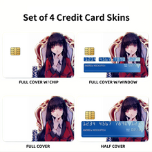Load image into Gallery viewer, Kakegurui Yumeko Jabami Credit Card Skins (4-in-1 Pack)