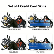 Load image into Gallery viewer, Kakegurui Yumeko Jabami Credit Card Skins (4-in-1 Pack)