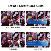 Load image into Gallery viewer, Kakegurui Yumeko Jabami Credit Card Skins (4-in-1 Pack)