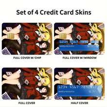 Load image into Gallery viewer, Kakegurui Yumeko Jabami Credit Card Skins (4-in-1 Pack)