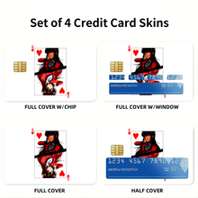 Load image into Gallery viewer, Kakegurui Yumeko Jabami Credit Card Skins (4-in-1 Pack)