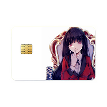 Load image into Gallery viewer, Kakegurui Yumeko Jabami Credit Card Skins (4-in-1 Pack)