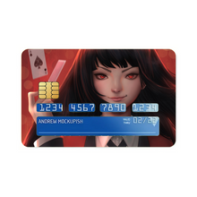 Load image into Gallery viewer, Kakegurui Yumeko Jabami Credit Card Skins (4-in-1 Pack)