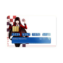 Load image into Gallery viewer, Kakegurui Yumeko Jabami Credit Card Skins (4-in-1 Pack)
