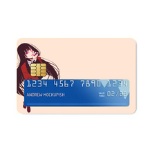 Load image into Gallery viewer, Kakegurui Yumeko Jabami Credit Card Skins (4-in-1 Pack)
