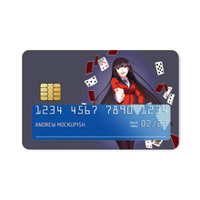 Load image into Gallery viewer, Kakegurui Yumeko Jabami Credit Card Skins (4-in-1 Pack)