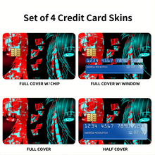 Load image into Gallery viewer, Kakegurui Yumeko Jabami, Kirari Momobami Credit Card Skins (4-in-1 Pack)