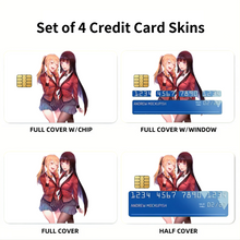 Load image into Gallery viewer, Kakegurui Yumeko Jabami, Mary Saotome Credit Card Skins (4-in-1 Pack)