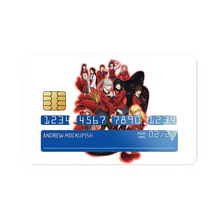 Load image into Gallery viewer, Kakegurui Yumeko Jabami, Mary Saotome, Midari Ikishima, Kirari Momobami, Yumemi Yumemite Credit Card Skins (4-in-1 Pack)