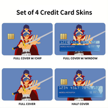 Load image into Gallery viewer, Kamina and Simon Tengen Toppa Gurren Lagann Credit Card Skins (4-in-1 Pack)