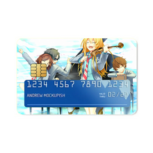 Load image into Gallery viewer, Kaori,Arima,Tsubaki and Ryota Credit Card Skins (4-in-1 Pack)
