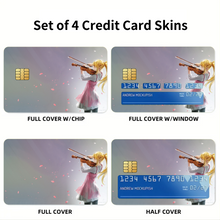 Load image into Gallery viewer, Kaori Miyazono Credit Card Skins (4-in-1 Pack)