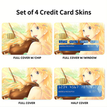 Load image into Gallery viewer, Kaori Miyazono Credit Card Skins (4-in-1 Pack)
