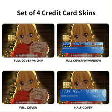 Load image into Gallery viewer, Kaori Miyazono Credit Card Skins (4-in-1 Pack)