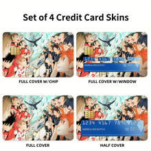 Load image into Gallery viewer, Karasuno VS Nekoma Credit Card Skins (4-in-1 Pack)