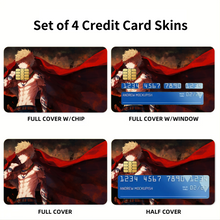 Load image into Gallery viewer, Katsuki Bakugo Credit Card Skins (4-in-1 Pack)