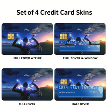 Load image into Gallery viewer, Kirigaya Kazuto Credit Card Skins (4-in-1 Pack)