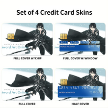 Load image into Gallery viewer, Kirigaya Kazuto Credit Card Skins (4-in-1 Pack)
