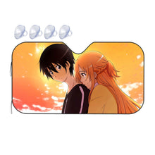 Load image into Gallery viewer, Kirito and Asuna Car Sunshade