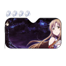 Load image into Gallery viewer, Kirito and Asuna Car Sunshade