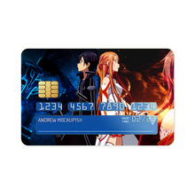 Load image into Gallery viewer, Kirito and Asuna Credit Card Skins (4-in-1 Pack)