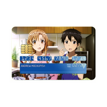 Load image into Gallery viewer, Kirito and Asuna Credit Card Skins (4-in-1 Pack)