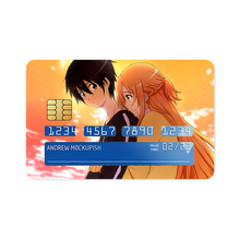Load image into Gallery viewer, Kirito and Asuna Credit Card Skins (4-in-1 Pack)