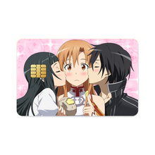 Load image into Gallery viewer, Kirito,Asuna and Yui Credit Card Skins (4-in-1 Pack)